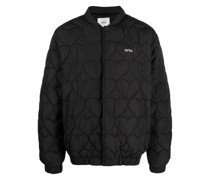 Gefütterte Jacke mit Logo-Stickerei