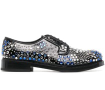 Derby-Schuhe mit Kristallen