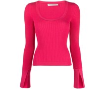 Pullover mit Lochstrickmuster