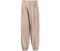 Cropped-Hose mit Falten