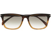 Eckige Sonnenbrille in Schildpattoptik
