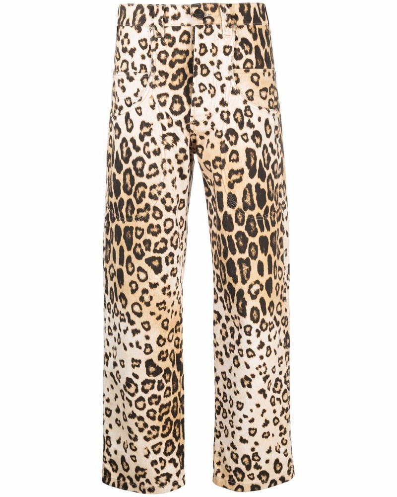 Etro Damen Hose mit Leoparden-Print