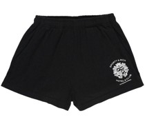 Shorts mit Logo-Stickerei