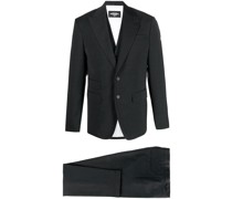 pinstripe-pattern three-piece suit
