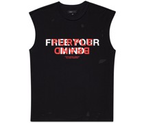 Trägershirt mit Slogan-Print