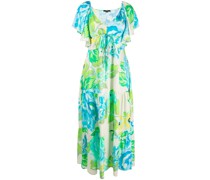 Midikleid mit Blumen-Print