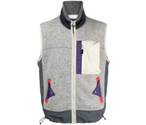 Melierte Strickweste