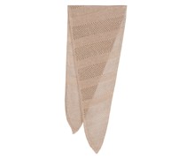 Triangle Schal mit Lochstrickmuster