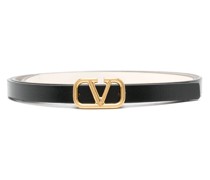 VLogo leather reversible belt