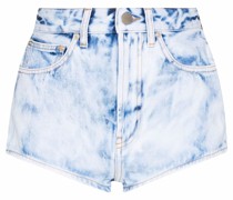 Hoch sitzende Jeans-Shorts