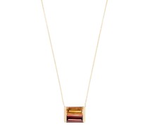9kt Baguette Gelbgoldhalskette