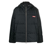 Gefütterte Kapuzenjacke mit Print