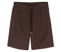 drawstring-waist satin shorts