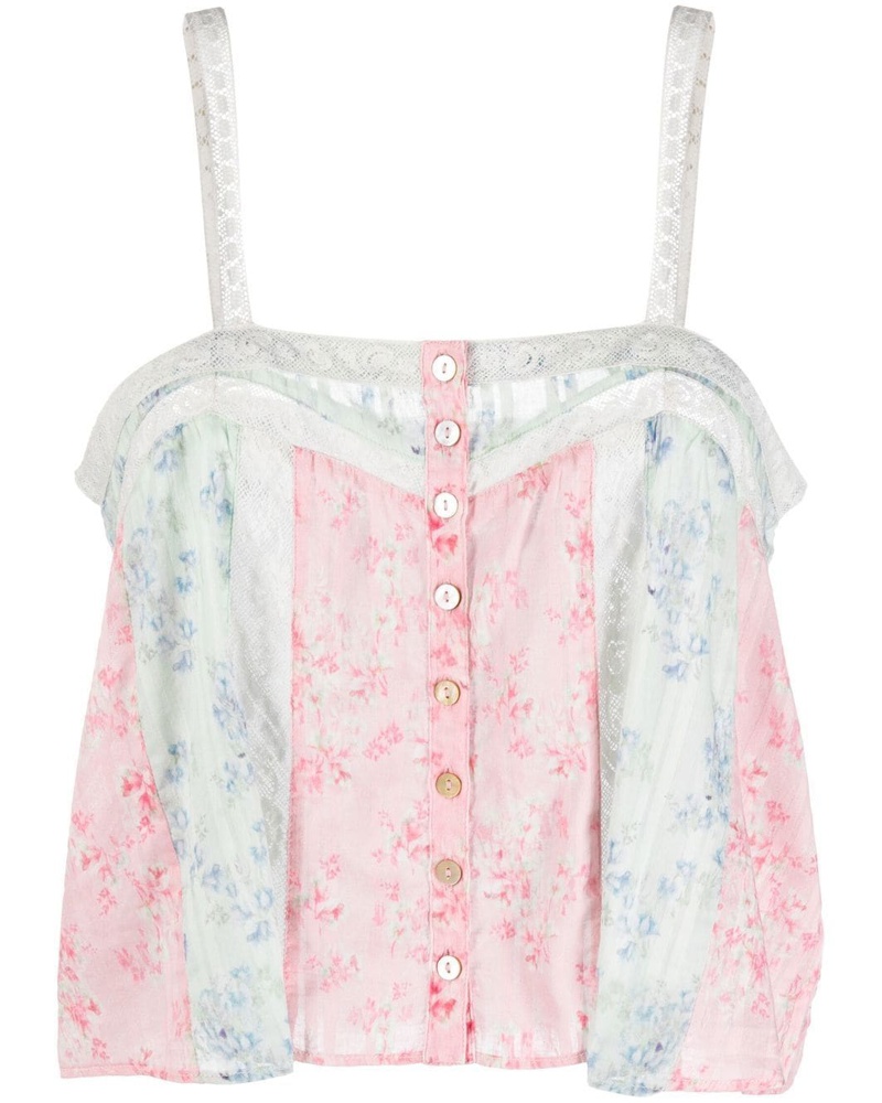 LoveShackFancy Damen Oberteil mit Print
