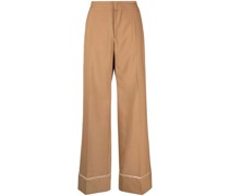 High-Waist-Hose mit weitem Bein