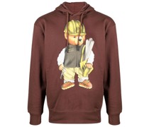 Hoodie mit Teddy-Print