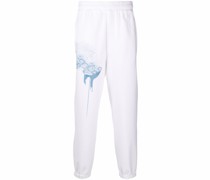 Jogginghose mit abstraktem Print