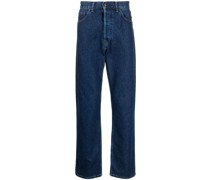 Halbhohe Straight-Leg-Jeans
