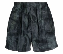 Captain Shorts mit Batikmuster