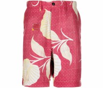 Bermudas mit botanischem Print