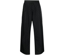 Gerade Hose mit Jacquardmuster