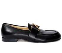 Loafer mit Monogramm-Schild