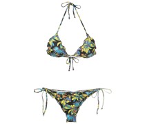 Bikini mit tropischem Print