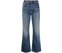 Schlagjeans mit hohem Bund