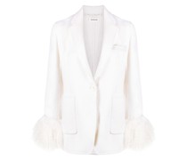 P.A.R.O.S.H. Blazer mit Pelzbesatz