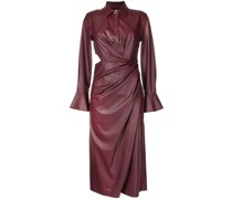 Maxikleid in Lederoptik