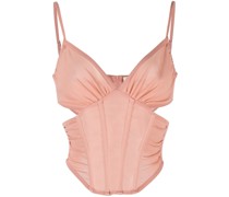 Cropped-Oberteil im Corsage-Stil