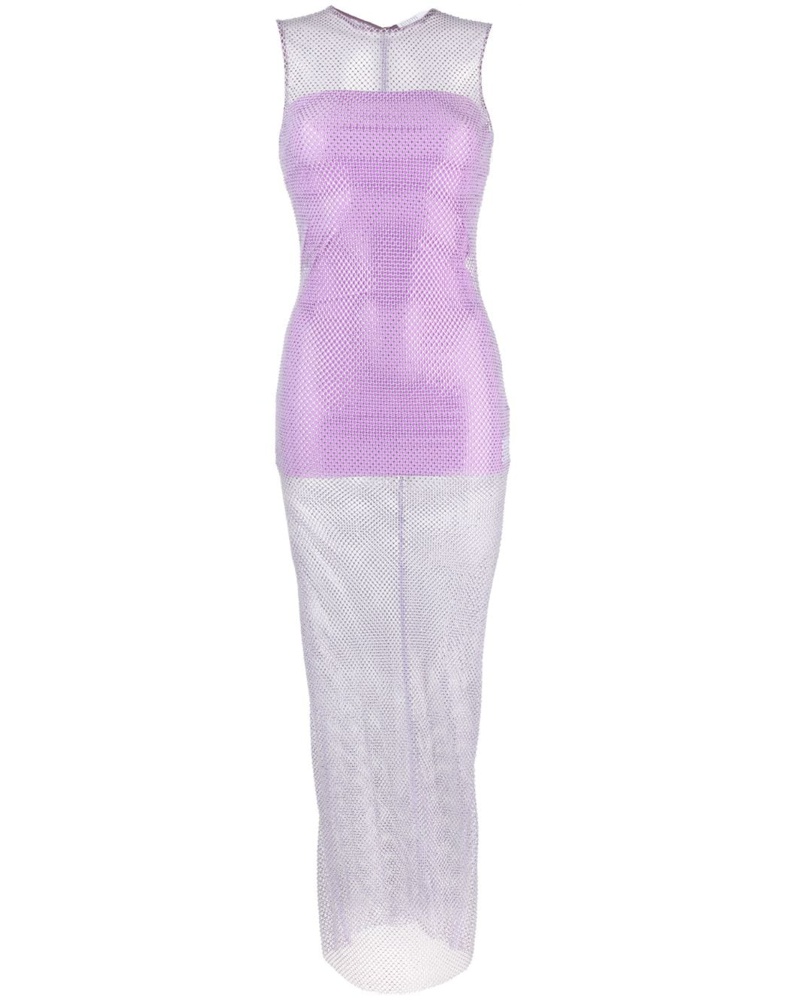 Giuseppe di Morabito Damen Maxikleid mit Netzborten