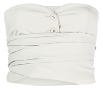 Schulterfreies Cropped-Top