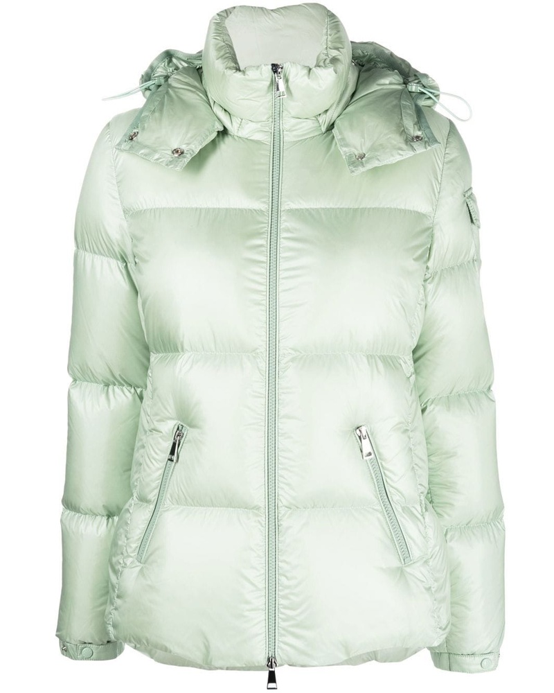 Moncler Damen Daunenjacke mit Logo-Patch