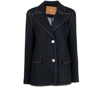Einreihiger Jeansblazer