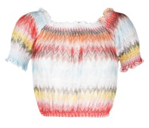 Bluse mit Zickzackmuster