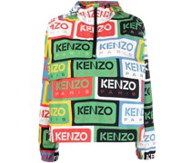 Kapuzenjacke mit Logo-Print