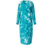 Midikleid mit Batikmuster