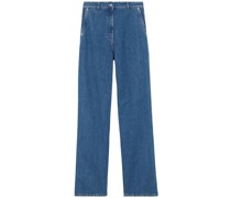 Gerade High-Waist-Jeans