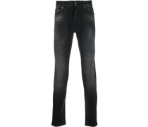 Halbhohe Slim-Fit-Jeans