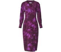 Midikleid mit abstraktem Print