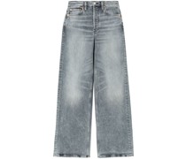 Weite Jeans mit Logo-Patch