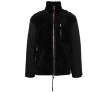 faux-fur panelled jacket