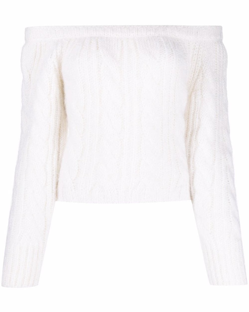 Cecilie Bahnsen Damen Schulterfreier Strickpullover