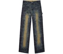 Halbhohe P-Livery Wide-Leg-Jeans