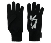 Handschuhe mit Intarsien-Logo