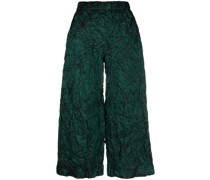 Cropped-Hose mit weitem Bein