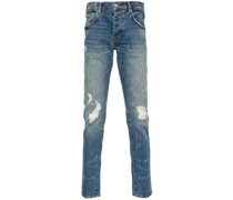 P001 Slim-Fit-Jeans im Distressed-Look