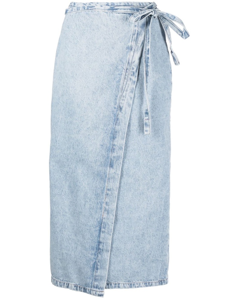 BIMBA Y LOLA Damen Gewickelter Jeans-Minirock