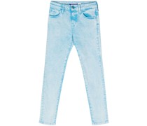 mid-rise skinny-leg cropped jeans